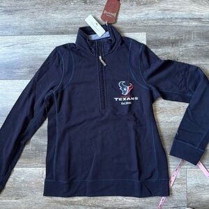 NWT, NFL, Houston Texans Tommy Bahama pull over zip up size small